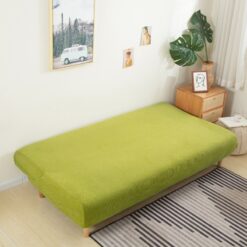 Housse de canapé-lit sans accoudoirs en tissu polaire - variante 4 | France Housse