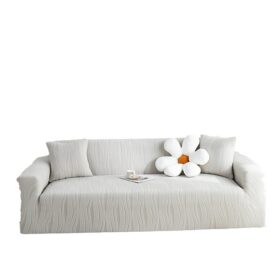 Housse de canapé extensible en velours jacquard - détail matière | France Housse