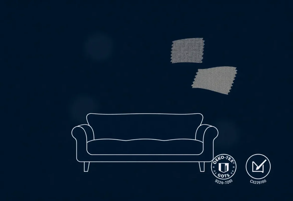 Eco-friendly sofa covers with design variety, compliant with AGEC 2025 for durability and style.