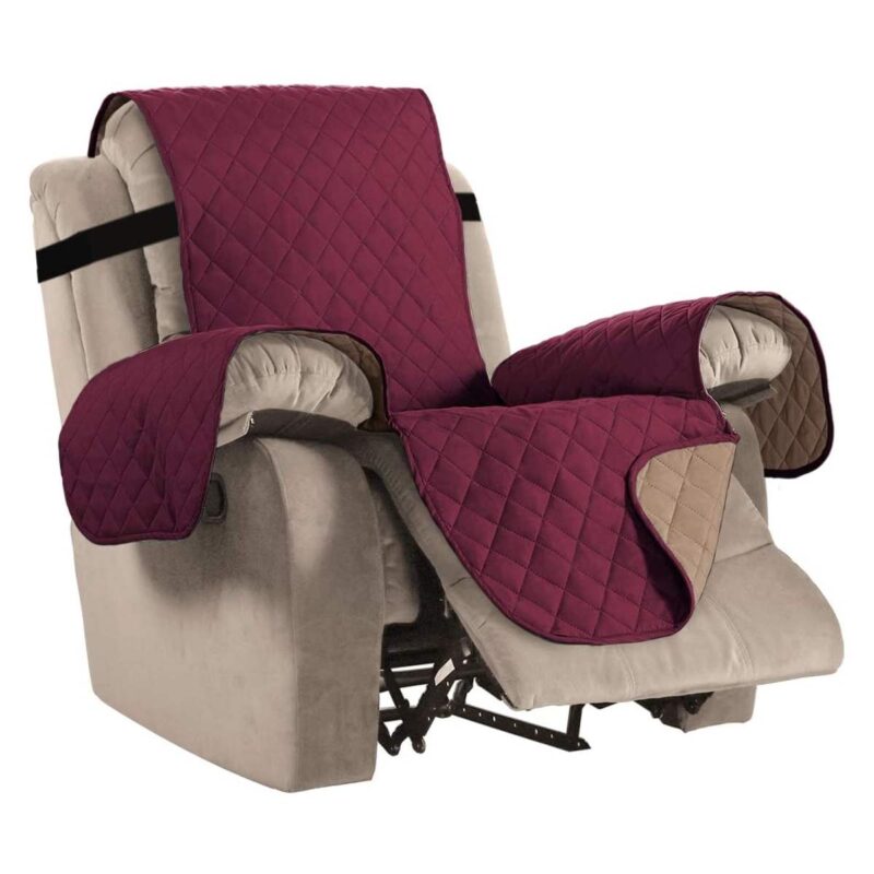 Housse Canapé Antidérapant POLYSLIP Red wine-Large