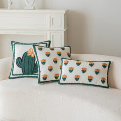 Housse de Coussin Cactus FLORA – Design Tendance et Pratique