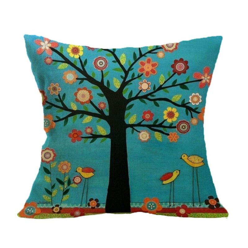 Housse de Coussin Lin Méditerranée DONA - Élégance & Praticité