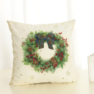 Housse de Coussin Lin de Noël DECORIO A-45x45cm