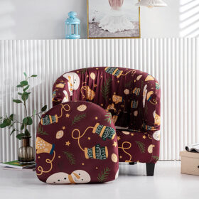 Housse fauteuil club Noël Komfort - Style et protection festive