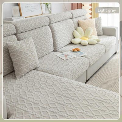 Housse Protection Velours YVONNE Qingbo Light Gray-2XL 95to120x160to190x5to20cm