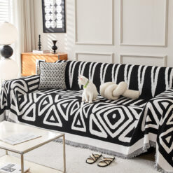 Plaid Canapé Nordic Chenille STRIBY – Élégance nordique et confort