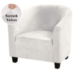 Housse fauteuil club ELVYRA coloris rouge bordeaux
