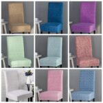 Housse de chaise velours universelle pose facile sans outil