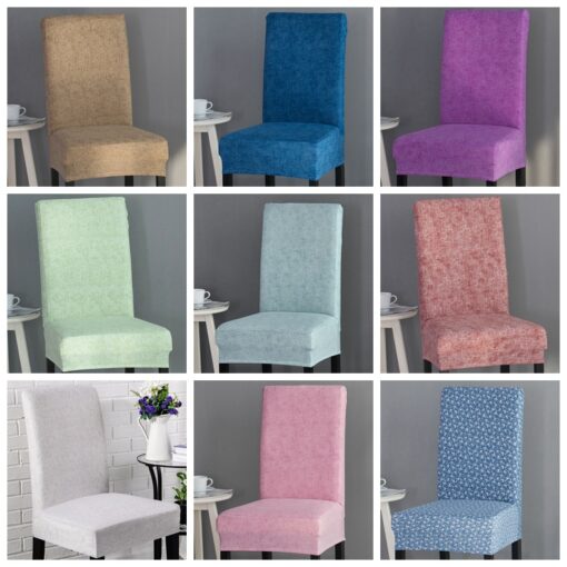 Housse de chaise velours universelle pose facile sans outil